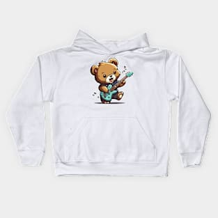 Kids Musician Bear Kids Hoodie